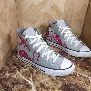 Converse Chuck Taylor All Star Gray Tiger Cat Rare Limited Sneakers Shoes